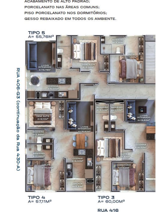 APARTAMENTO ED. SKY BLUE/ ITAPEMA mini 3